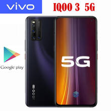 Vivo-smartphone iqoo 3 5g original, com processador snapdragon 865, tela de 6.44 polegadas, super amoled, 2400x1080p, 55w, bateria de 4440mah, nfc 2024 - compre barato