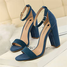 BIGTREE-zapatos de tacón alto sexys para mujer, sandalias de boda con punta abierta, Stiletto, para verano 2024 - compra barato