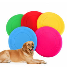 Dog Toy Pet Interactive Training Flying Disc Floating Bite-resistant Soft Discs Resistant Chew Puppy Accessories 2024 - buy cheap