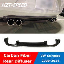 Scirocco difusor de fibra de carbono para-choque traseiro, para volkswagen scirocco padrão bumper 2014-2017 2024 - compre barato