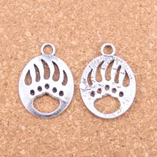 38 pçs encantos urso pata 30x22mm pingentes antigos, vintage tibetano jóias de prata, diy para pulseira colar 2024 - compre barato