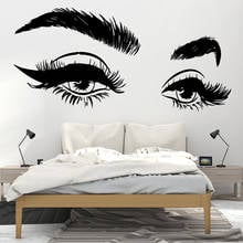 Large Size Beauty Salon Eyes Wall Art Decal Fashion Sticker For Kids Rooms House Decoration Wall Decor Decal Murals Wallstickers 2024 - buy cheap