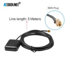 Car GPS Aerial Navigation Positioner Antenna Auto Locator Signal Amplifier Receiver SMA Connector 3 Meters 1575.42MHz 2024 - buy cheap