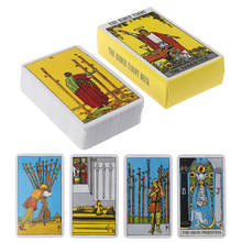 Cartões de tarô radiante de alta qualidade, fabricado com fábrica, para jogo de tabuleiro, ferramente, inglês 2024 - compre barato