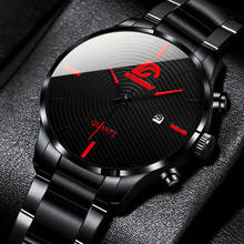 2021 Fashion Mens Stainless Steel Watches Luxury Men Business Casual Analog Quartz Wristatch Male Calendar Watch Montre Homme 2024 - buy cheap