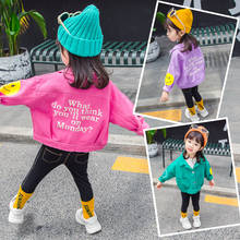 Girls Letter Printed Jacets Spring Autumn Casual Long Sleeve Coats Kids Tops 12m-6t 2024 - buy cheap
