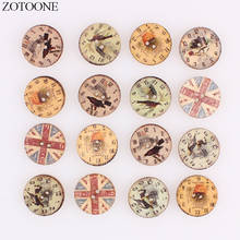 ZOTOONE  Handmade Colorful Wooden Flag Buttons  Noel Accessories Scrapbooking for Clothing DIY Craft Decoration Button E 2024 - buy cheap