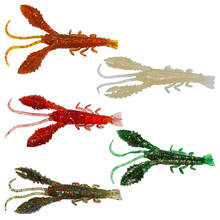 Soft Fishing Lure 5pcs 95mm 8.8g Shrimp Silicone Isca Artificial Bait Para Pesca Leurre Peche Free Shipping 2024 - buy cheap