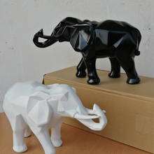 2021 abstrato moderno elefante dourado estátua resina ornamento casa decoração acessórios presentes para elefante escultura animal artesanato 2024 - compre barato