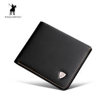 Willampolo-cartera de piel auténtica para hombre, billetera masculina delgada, hecha a mano, 366 2024 - compra barato