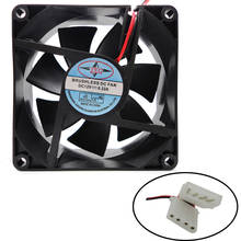 1pcs 80X80X25MM 12V 4Pin DC Brushless PC Computer Case Cooling Fan 1800PRM Cooling Radiator Ventilador PC Cooler Master 2024 - buy cheap