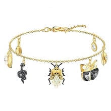 Pulsera con dijes de animales de serpiente araña de alta calidad, regalo de joyería femenina 2024 - compra barato