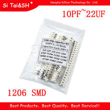 16values*20pcs=320pcs 1206 SMD Capacitor assorted kit 10pF~22uF component diy samples kit new and original 2024 - buy cheap