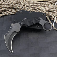 HS Tools Fixed Blade Claw Knife AUS-8 Steel Tactical Outdoor Karambit Knives Camping Survival Jungle Self Defense Knife 2024 - buy cheap
