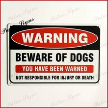Остерегайтесь свою собаку пересечение границы Предупреждение металлический знак (8 \ × 12 \ )(посещения нашего магазина, мы будем рады больше информацию о других товарах!) 2024 - купить недорого
