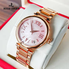 Reef Tiger/RT Luxury Rose Gold Women Automatic Mechanical Watch MIYOTA 9015 Movement Watches Date Waterproof Watches 2024 - buy cheap