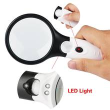 3 LED Light 45X Handheld Magnifier Reading Magnifying Glass Lens Jewelry Loupe 2024 - buy cheap