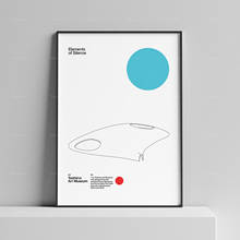 Cartaz de arquitetura moderna minimalista do museu de arte de teshima 2024 - compre barato