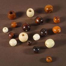 Natural Wood Beads Big Hole Three Colors Handmade DIY Jewelry Making Loose Wooden Spacer Beads 50pcs/lot 2024 - buy cheap