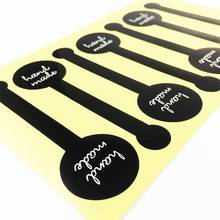 70 Pcs/lot Handmade Black Sticker Vintage Label Stickers DIY Hand Made For Gift Cake Baking Scrapbooking Sealing Stickers 2024 - buy cheap