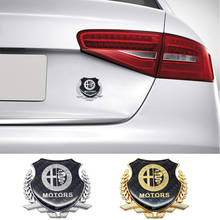 Emblema de Metal 3D para guardabarros lateral de coche, pegatina para Alfa Romeo 159, 147, Giulietta, Giulia 156, Mito, Stelvio 155, 166 GT, 1 unidad 2024 - compra barato