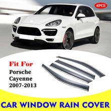 Janela chuva escudo para porsche cayenne 2007-2013 carro chuva escudo defletores toldo guarnição capa exterior do carro-estilo acessórios 2024 - compre barato