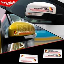 200 x New Style Power by Wolf Motorsport Stickers Rear View Mirror Car Vinyl Decals for Ford Focus Fiesta Mondeo Fusion 2024 - buy cheap