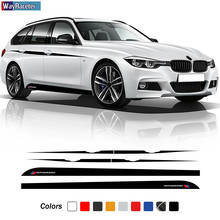 M Performance Side Stripes Skirt Sticker Door Upper Waist Line Body Decal For BMW 3 Series F30 F31 318 320 330 335 Accessories 2024 - buy cheap