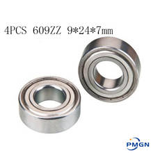 4pcs High quality ABEC-5 609ZZ 609Z 609-2Z 609 609Z 609ZZ Metal Sealed deep groove ball bearing 9x24x7mm miniature bearing 2024 - buy cheap