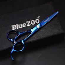 5.5 inch Cutting Thinning Styling Tool Hair Scissors Stainless Steel Salon Hairdressing Shears Regular Flat Teeth Blades 2024 - buy cheap