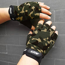 Guantes tácticos antideslizantes para ciclismo para hombre y mujer, guantes de medio dedo para Fitness, para bicicleta de carretera, 2021 2024 - compra barato