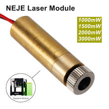 Neje cabeça do módulo laser 1000mw/1500mw/2000mw/3000mw/mw 405nm/450nm, cabeça de laser, substituição de foco ajustável para máquina de gravação kz 2024 - compre barato