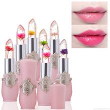 Flower Crystal Jelly Lipstick Magic Temperature Color Changing Lip Balm Moisturizing Long Lasting Beauty Lipstick Makeup TSLM1 2024 - buy cheap