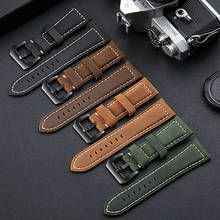Top Watchbands Leather Watch Bracelet for Panerai Samsung Super Quality Genuine Leather Strap 20mm 22mm 24mm 26mm Steel Buckle 2024 - buy cheap