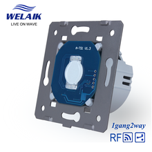 Welaik ue stairs-interruptor de parede-controle remoto touch-switch diy-peças-parede de tela-interruptor de luz 1gang-2way 220v a914 2024 - compre barato