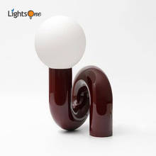 Modern minimalist glass ball bedroom table light children room designer model room table lamp 2024 - buy cheap