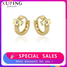 Xuping Jewelry Light Gold Color Huggies Earring for Women ELegant Gifts 97452 2024 - buy cheap