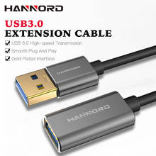 Hannord USB кабель-удлинитель для мужчин и женщин USB кабель-удлинитель USB 3,0 кабель-удлинитель Кабель для передачи данных для ПК клавиатура принтер Smart tv 2024 - купить недорого