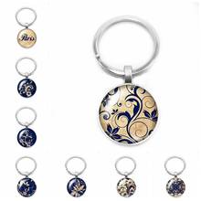2019 New Ethnic Style Trick Key Ring Punk Wind Mandala Keychain 25mm Glass Cabochon Key Ring Gift Jewelry 2024 - buy cheap