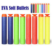 50/100Pcs 7.2cm EVA Soft Bullets for Nerf Hollow Hole Head Refill Darts Outdoor Toy Boys Gun for Series Blasters Children Gifts 2024 - buy cheap