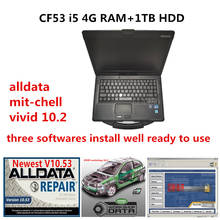 2021 Hot Selling For Panasonic CF-53 CF 53 laptop I5 CPU 4GB RAM with 1TB HDD alldata software mit...ell vivid install well 2024 - buy cheap