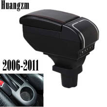 Braço do carro resto caixa de armazenamento para toyota yaris vitz 2006-2011 centro hatchback console caixa de armazenamento braço 9 usb 2007 2008 2009 2010 2024 - compre barato