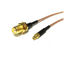 Interruptor de conector de tuerca hembra de RP-SMA, conector macho MMCX, Cable RG178 de 15CM y 6 pulgadas, adaptador, venta al por mayor, nuevo, 1 unidad, envío rápido 2024 - compra barato