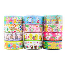 50 Yards 1'' 22MM Easter Printed Grosgrain Ribbons For Hair Bows DIY Handmade Materials Y2020122601 2024 - buy cheap