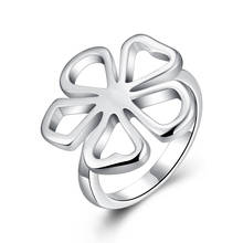 Wholesale 925 sterling silver Ring,Fashion wedding party Jewelry,big Flower Women&Men Gift Thumb Finger Rings for women 2020 2024 - buy cheap