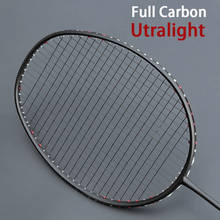 Carbon Fiber Badminton Racket 5u 78g Professional Training Raquette Ball Control Type Padel Raqueta Ultralight String Badminton 2024 - buy cheap