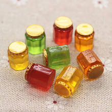 10pcs Cute 3D  Resin Honey Bottle Simulation Miniature Art Flatback Cabochon DIY Craft Decoration,10*13mm 2024 - buy cheap