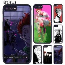 Чехол для телефона krajew Hisoka Hunter X Hunter манга для iPhone X XR XS 11 12 Pro MAX 5 6 6S 7 8 Plus Samsung Galaxy S7edge S8 S9 S10 2024 - купить недорого