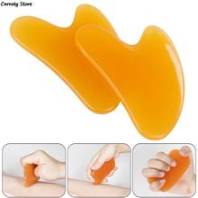 1 Pieces SPA Massage Beeswax Guasha Scraping Massage Scraper Face Massager Acupuncture Gua Sha Board 2024 - buy cheap