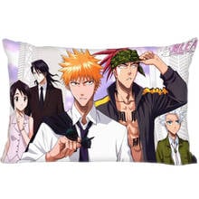 Anime Bleach Pillow Cover Bedroom Home Office Decorative Pillowcase Rectangle Zipper Pillow Cases Satin Fabric A12.21 2024 - buy cheap